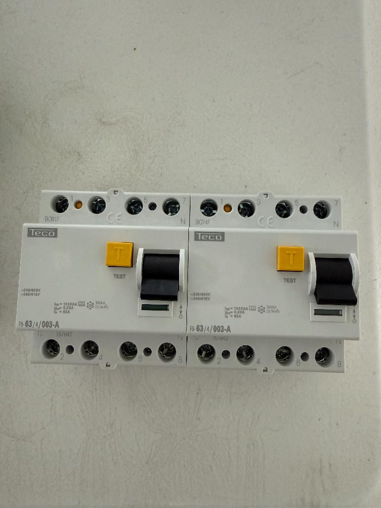 Différentiel TECO, Bricolage & Construction, Électricité & Câbles, Enlèvement, Neuf, Autres types