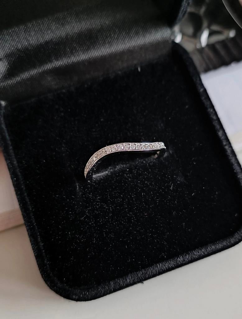 Bague "Wishbone", Bijoux, Sacs & Beauté, Bagues, Neuf, Enlèvement ou Envoi, 17 à 18, Blanc