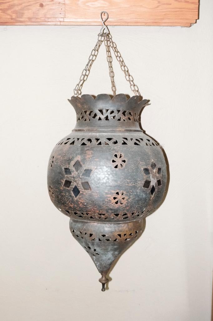 Lanterne marocaine suspendue, Maison & Meubles, 75 cm ou plus, Enlèvement, Métal, Oriental