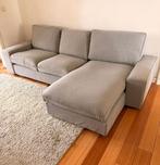 IKEA KIVIK 3-zitszetel + Chaise Longue – Lichtgrijs, Trois personnes, 250 à 300 cm, Comme neuf, Enlèvement