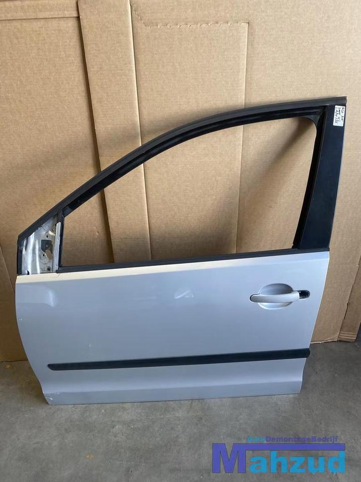 VOLKSWAGEN POLO 9N zilver LA7W links voor deur portier, Auto-onderdelen, Carrosserie, Deur, Volkswagen, Voor, Links, Gebruikt