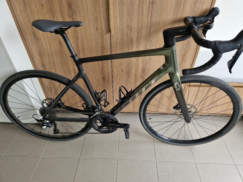 Koerfiets Scott Addict 30 Yellow, Vélos & Vélomoteurs, Vélos | Vélos de course, Comme neuf, Hommes, Autres marques, Plus de 20 vitesses