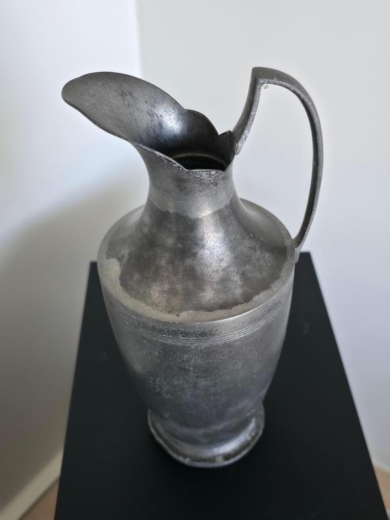 Antieke tinnen schenkan Metawa, Antiek en Kunst, Ophalen of Verzenden