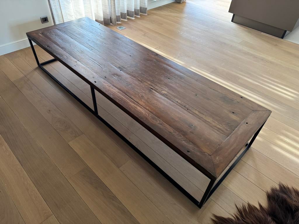 Flamant salontafel, Huis en Inrichting, Tafels | Salontafels, Ophalen, Gebruikt, Rechthoekig, Landelijk