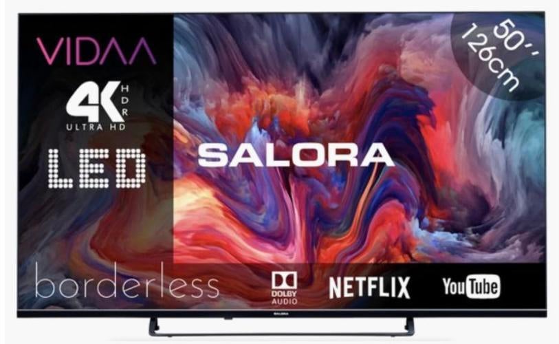 Salora 50 inch smart TV, Enlèvement, Utilisé, Smart TV
