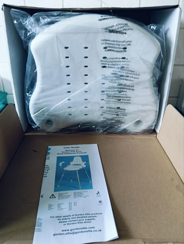 Verstelbare badkamer stoel Gordon Ellis, Ophalen of Verzenden