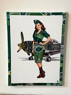 Tableau pin-up réalisé avec des canettes recyclées 30x40 cm, Maison & Meubles, Envoi, Comme neuf, Autres types