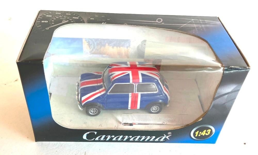 MINI Cooper Union Jack Cararama schaal 1/43., Enlèvement ou Envoi, Comme neuf, Voiture, Autres marques