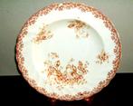 1 ASSIET. DEC ( bord plissé)fleuri brun diam.28cm ENGLAND, Enlèvement