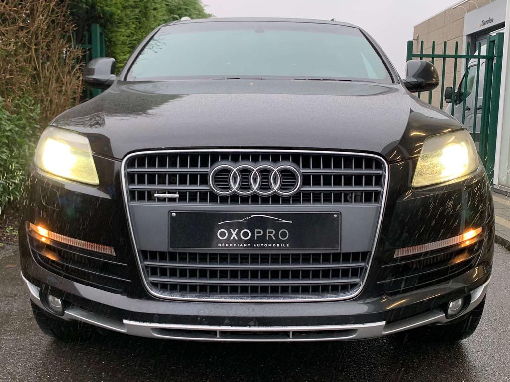 Audi Q7 3.0 TDi / S Line / 1er PROPRIETAIRE / FULL OPTIONS, Gebruikt, Zwart, Leder, Bedrijf