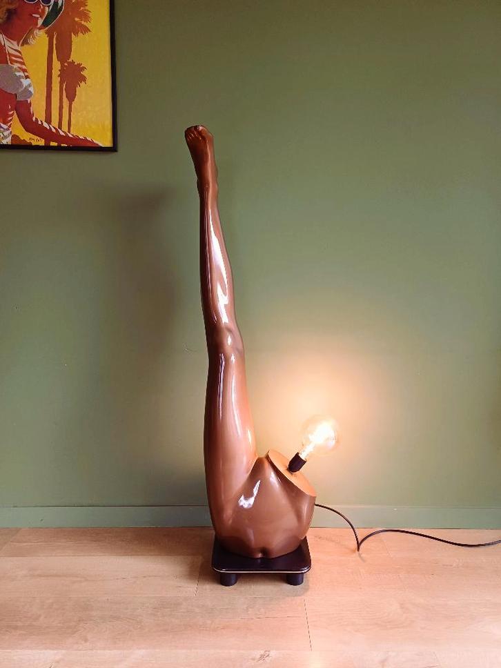Originele lamp, upcycled paspop., Huis en Inrichting, Lampen | Vloerlampen, Ophalen