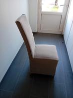 Eetkamerstoelen (4 stuks), taupe kleur, Huis en Inrichting, Ophalen, Stof