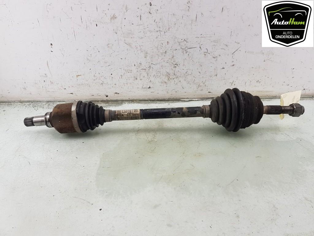 AANDRIJFAS LINKS VOOR 2008 (CU) (|9677209780|1609763880|), Auto-onderdelen, Remmen en Aandrijving, Peugeot, Gebruikt