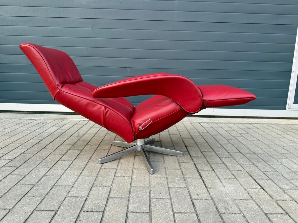 Recente Jori Symphony relax Rood Celia leder Maat Medi, Huis en Inrichting, Ophalen of Verzenden, Rond, Durlet leolux rolf benz minotti hukla himolla stressless xooon