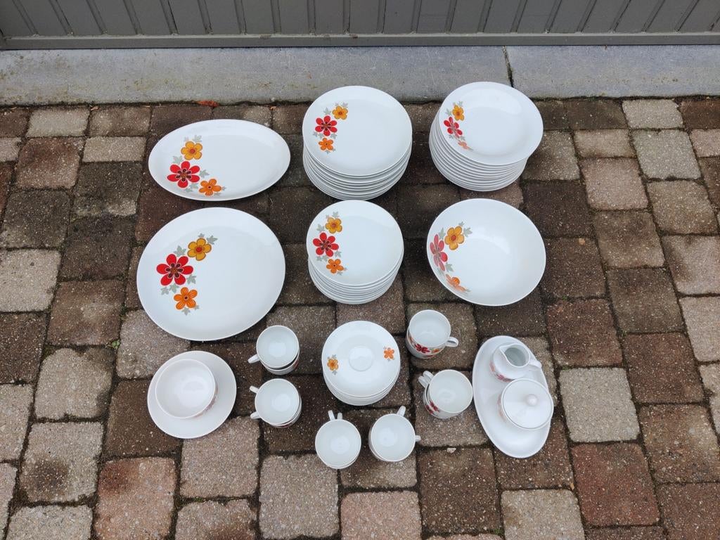 68 delig vintage servies Bavaria., Ophalen