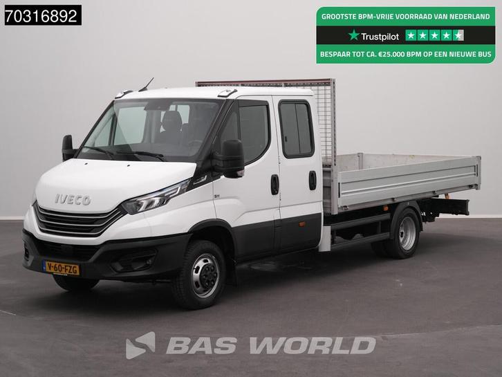 Iveco Daily 40C16 Automaat Dubbel Cabine Open Laadbak 3,5t T, Auto's, Bestelwagens en Lichte vracht, Bedrijf, Te koop, Airconditioning