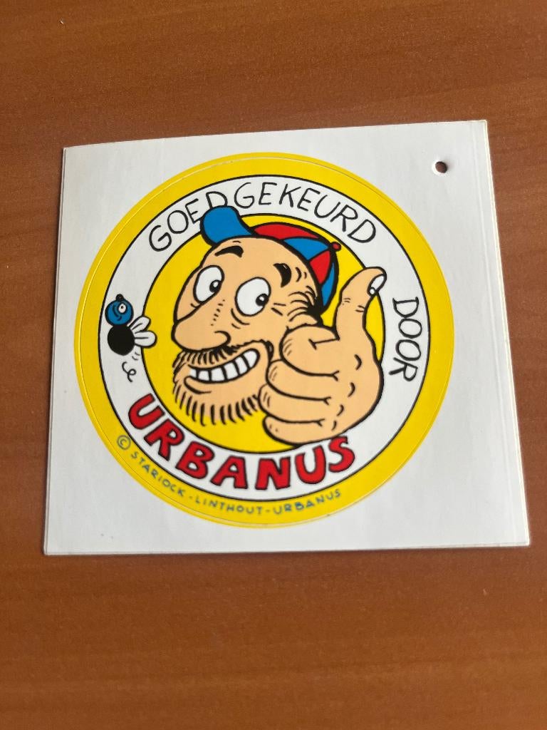Sticker Urbanus, Verzenden, Overige figuren, Zo goed als nieuw, Plaatje, Poster of Sticker