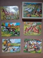 Houten blokpuzzel boerderij, Ophalen, Gebruikt