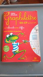 livre cahier d'ecriture graphilettre gs/cp de 5 à 7 ans, Boeken, Ophalen of Verzenden, Zo goed als nieuw, BSO