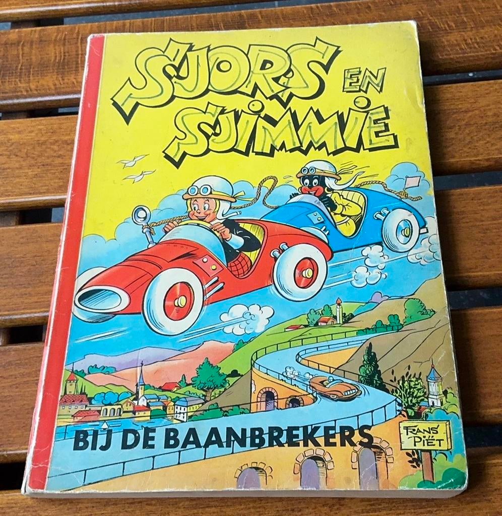 Sjors en Sjimmie – Bij de baanbrekers (1963), Livres, Livres d'images & Albums d'images, Enlèvement ou Envoi, Utilisé, Livre d'images