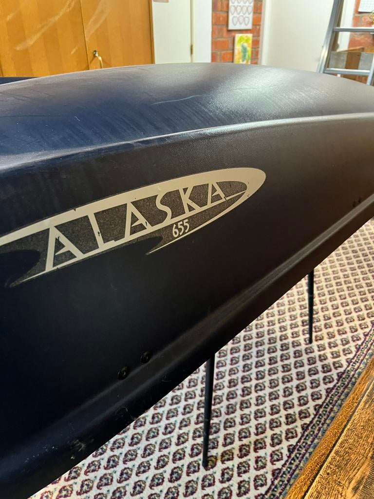 Dakkoffer vr ski s en dg,  weinig gebruikt, zg staat, Auto diversen, Dakkoffers, Ophalen, Zo goed als nieuw