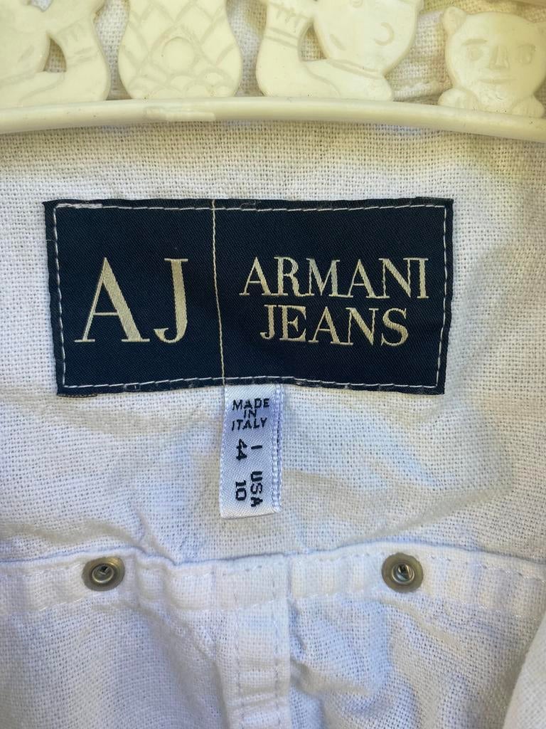 Vest / hemdsbloes armani maat medium, Kleding | Dames, Ophalen of Verzenden, Gedragen, Maat 38/40 (M), Wit