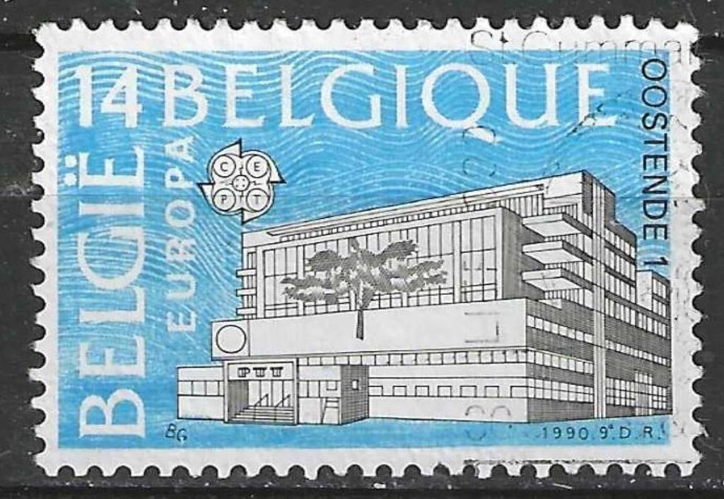 Belgique 1990 - Yvert/OBP 2367 - Bureau de poste d'Oste (ST), Timbres & Monnaies, Envoi, Affranchi, Oblitéré, Europe