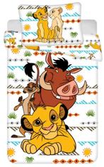 Lion King Dekbedovertrek 140 x 200 cm - Africa - Katoen, Kinderen en Baby's, Jongetje of Meisje, Wit, Dekbedovertrek, Nieuw
