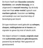 Antieke messing misthoorn (scheepshoorn), Ophalen