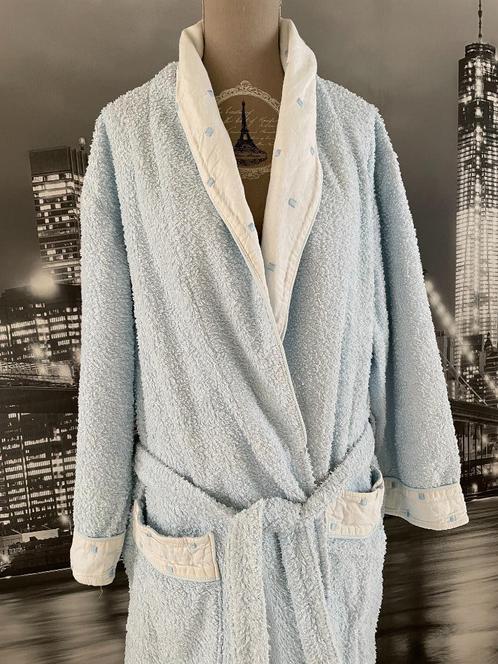 mooie badjas - merk Piubelle - gratis slaapkleedje, Kleding | Dames, Homewear, Zo goed als nieuw, Maat 42/44 (L), Blauw, Verzenden
