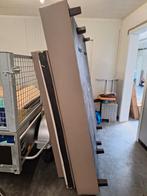 Boxspring 160 x 200, Ophalen, Zo goed als nieuw, Beige