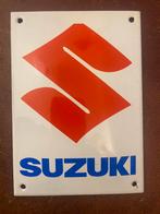 Emaille bolle reclamebordje van Suzuki ( 14 cm x 10 cm )., Enlèvement ou Envoi, Comme neuf