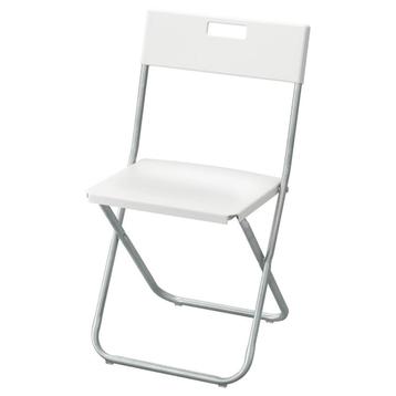 Chaise Pliante, Blanc (Folding Chair, White)