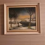 Schilderij winterlandschap, Ophalen of Verzenden