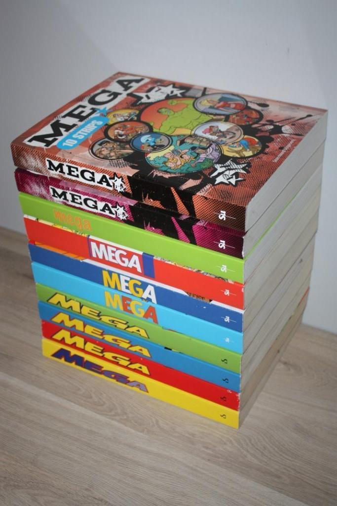 10x Mega stripboeken , 10 verhalen per deel ,standaard, Boeken, Stripverhalen, Gelezen, Meerdere stripboeken, Ophalen of Verzenden