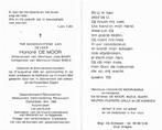 Bidprentje Honoré DE MOOR - Gepens. Rijkswachter 1914-1918, Ophalen of Verzenden, Bidprentje