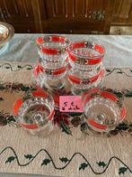 6 FRUIT OF IJSCOUPJES, Huis en Inrichting, Keuken | Servies, Ophalen, Wedgwood, Kop(pen) en/of Schotel(s), Glas