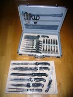 MESSENSET, 24 DELIG, IN KOFFER, Huis en Inrichting, Ophalen, Nieuw, Inox of Chroom, Bestekset