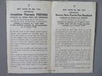 14jan 1945 2 slachtoffers Bombardementen op Loenhout V2 ?, Verzamelen, Bidprentjes en Rouwkaarten, Verzenden, Bidprentje