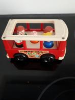 Bus vintage Fisher Price et 5 figurines 1969, Utilisé, Enlèvement ou Envoi