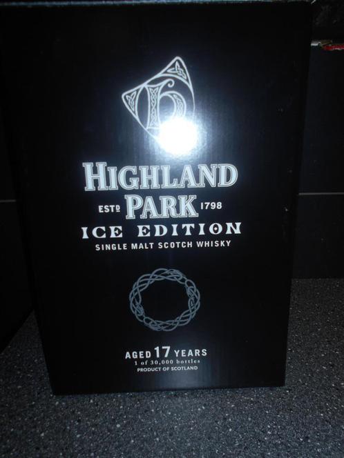 Highland Park "Édition Glace." Whisky 17 ans, Collections, Vins, Neuf, Autres types, Autres régions, Pleine, Enlèvement ou Envoi