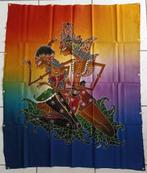 originele batik tekening / schildering op stof, Ophalen of Verzenden