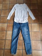 Toffe casual zwangerschapsset met jeans - Maat M, Maat 38/40 (M), H&M, Blauw, Ophalen of Verzenden