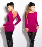 Dames lange sweater-trui met ketting-effect op de rug, Maat 38/40 (M), Overige kleuren, Nieuw, Ophalen of Verzenden