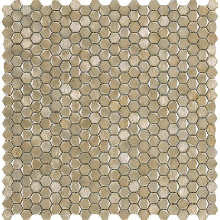 Mozaiëk Hexagon Colonial Gold  10mm op matje 300x300x4mm, Doe-het-zelf en Bouw, Tegels, Nieuw, Wandtegels, Overige materialen