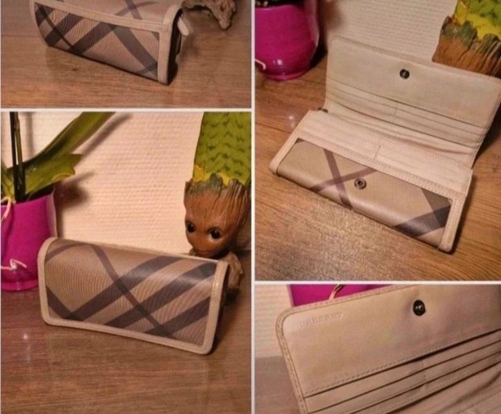 Burberry Check Penrose Continental portemonnee voor dames, Handtassen en Accessoires, Portemonnees, Zo goed als nieuw, Overige merken