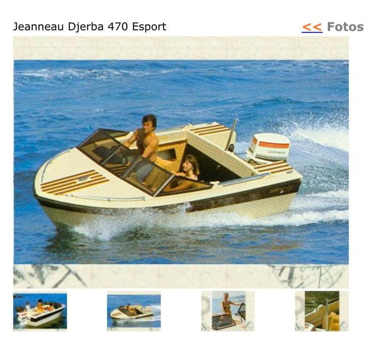 Jeanneau djerba 470, Watersport en Boten, Speedboten, Gebruikt, 3 tot 6 meter, 70 tot 120 pk, Polyester, Geen motor, Ophalen