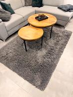 Hoogpolig tapijt - grijs - 133x195, Maison & Meubles, Ameublement | Tapis & Moquettes, 150 à 200 cm, Gris, Comme neuf, 100 à 150 cm