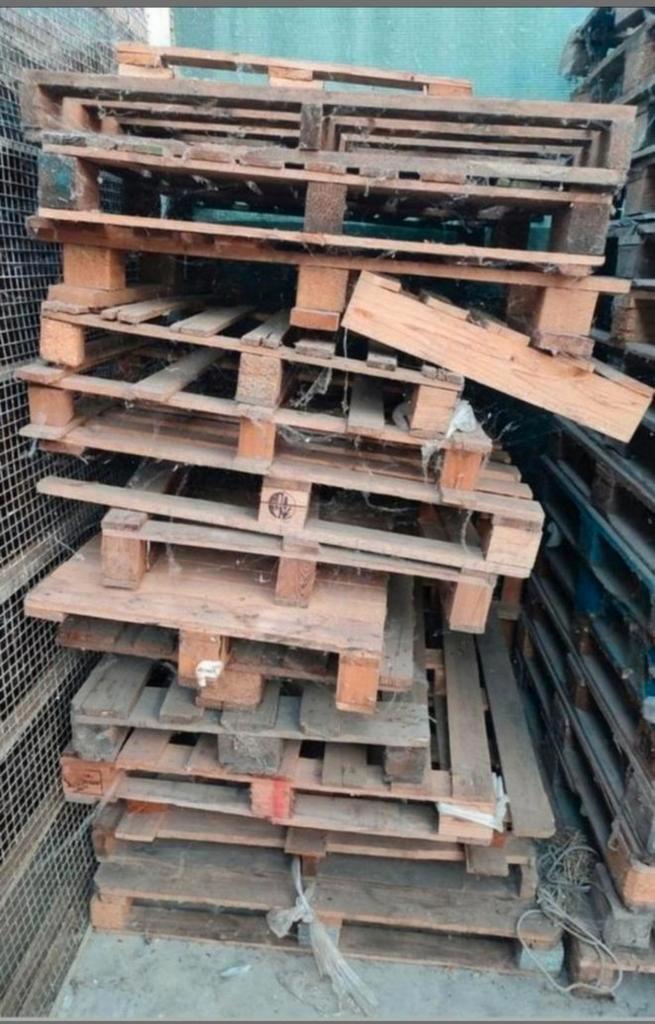 Partij Brandhout paletten onbehandeld, Bricolage & Construction, Bois & Planches, Comme neuf, Enlèvement