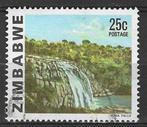 Zimbabwe 1980 - Yvert 12 - Waterval van Goba - 25 c. (ST), Timbres & Monnaies, Timbres | Afrique, Envoi, Zimbabwe, Affranchi